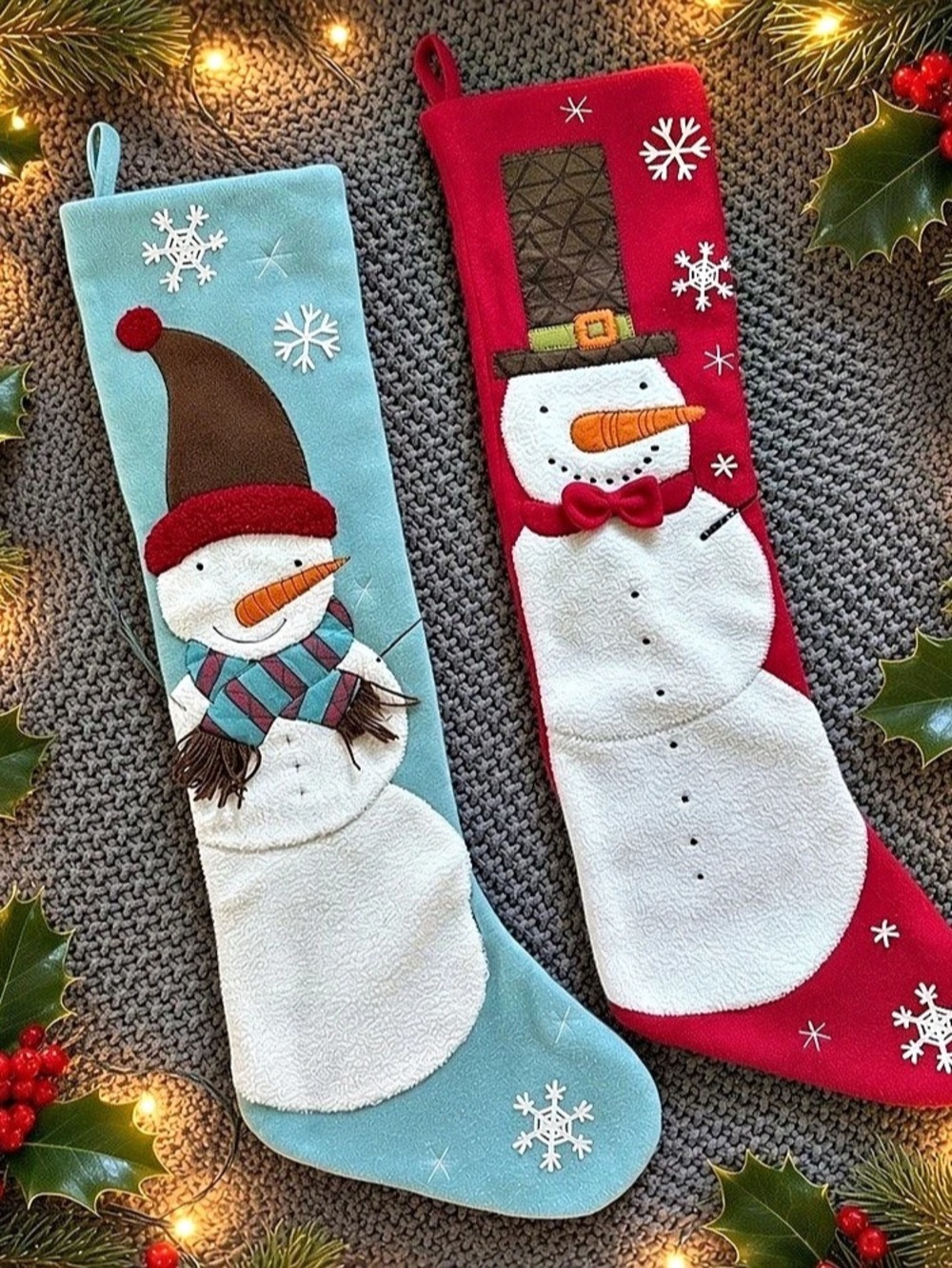 Set of 2 jumbo Christmas Stockings!